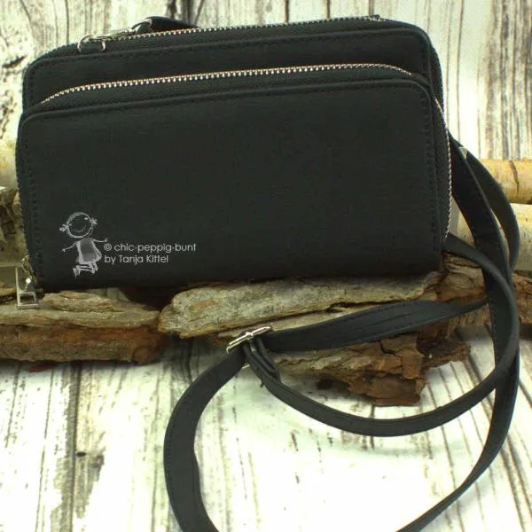 Handtasche-Geldbeutel klein schwarz