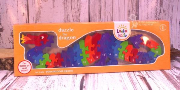 3 D Puzzle als Drache mit Zahlen 3 D Puzzle als Drache mit Zahlen