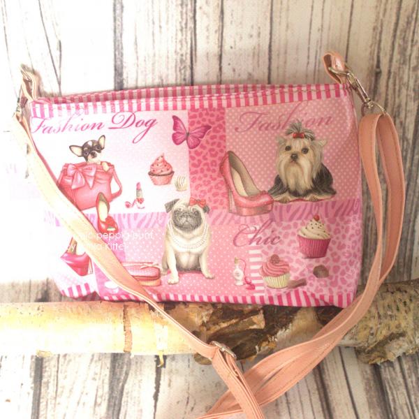 Mini-Kinder-Handtasche - mit witzigen Hundemotiv