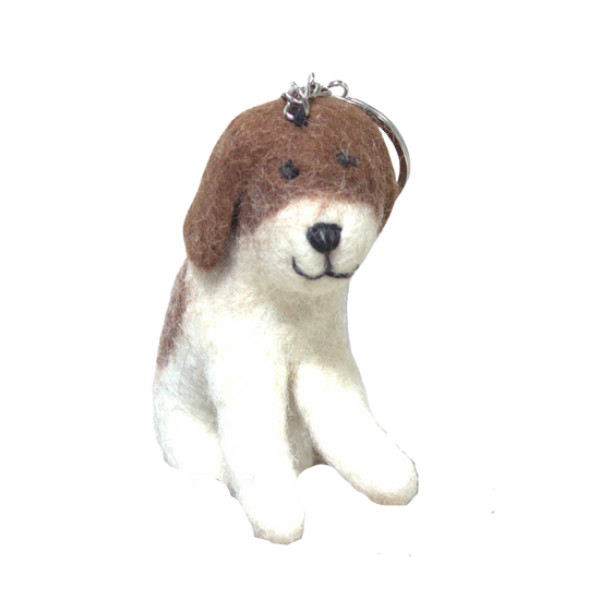 Schlüsselanhänger Filz Hund