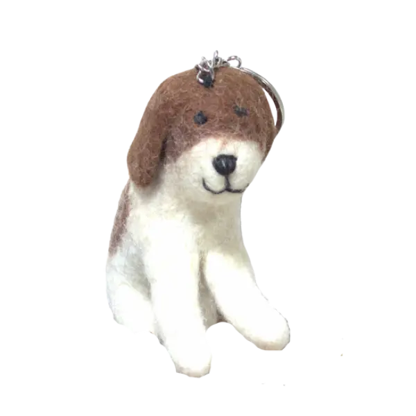 Schlüsselanhänger Filz Hund
