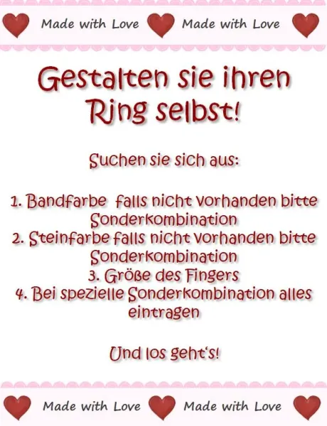 Anleitung Gestaltung Damenring