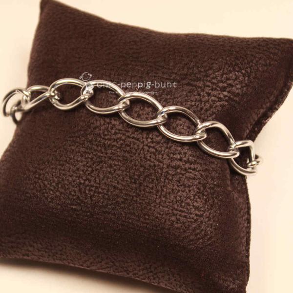 Bettelarmband versilbert Gliederarmband XXL