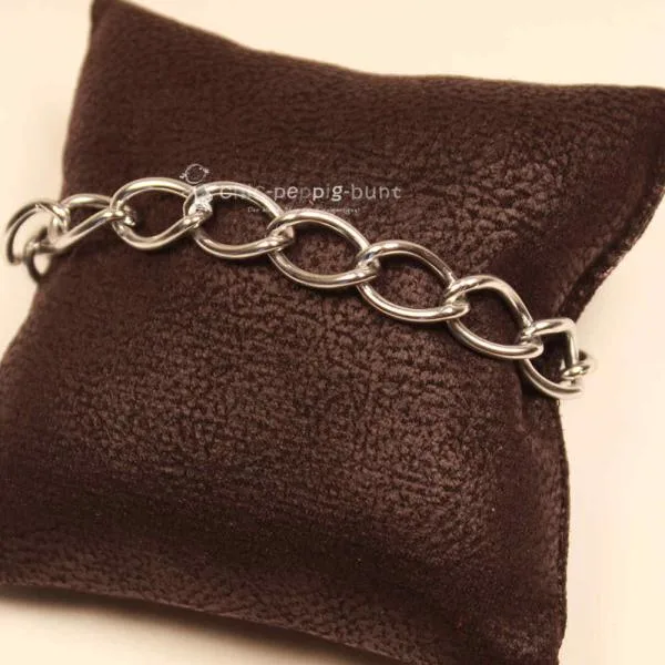 Bettelarmband versilbert Gliederarmband XXL - armband bettelarmband versilbert gross xxl glieder