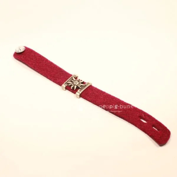 Trachten Armband dunklrot