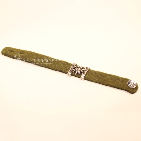 Trachten Armband olive