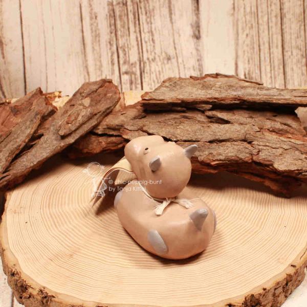 Badespielzeug Nilpferd – Nachhaltiges Gummitier aus Naturkautschuk Cao Ochu