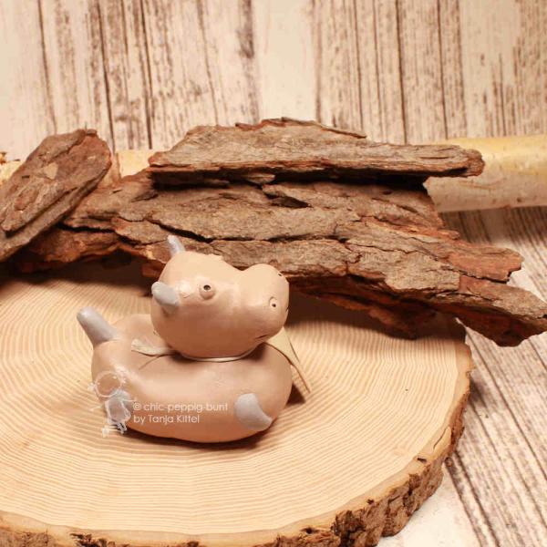 Badespielzeug Nilpferd – Nachhaltiges Gummitier aus Naturkautschuk Cao Ochu