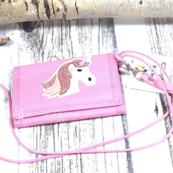 Brustbeutel mit glitzer Einhorn