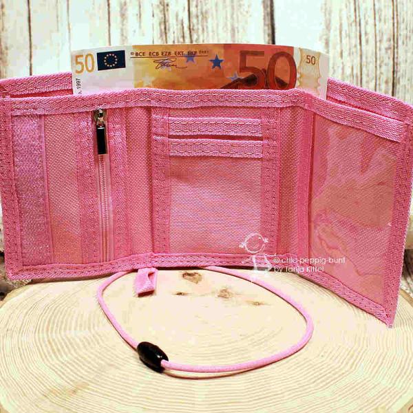 Kinder-Brustbeutel mit süßem Fohlen-Motiv in Rosa & Braun