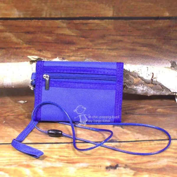 blauer Kinder Brustbeutel