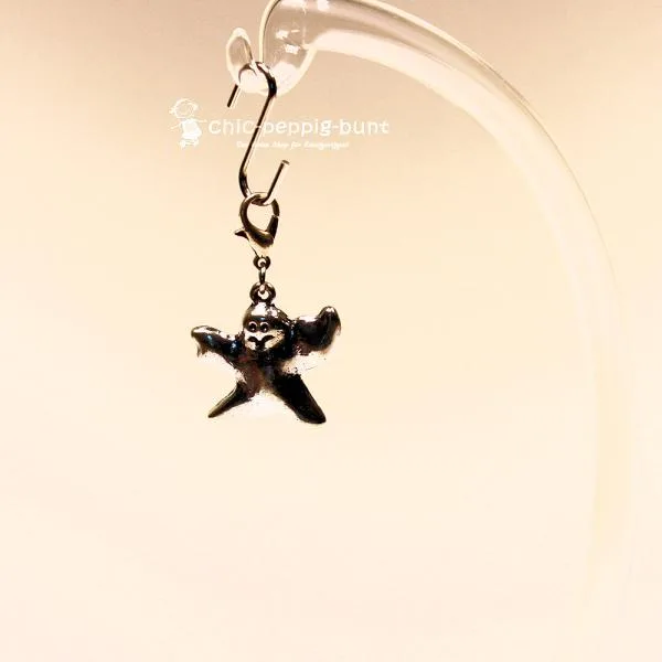 Charms Anhänger Helloween Geist - charms anhaenger geist versilbert helloween fasching karabiner