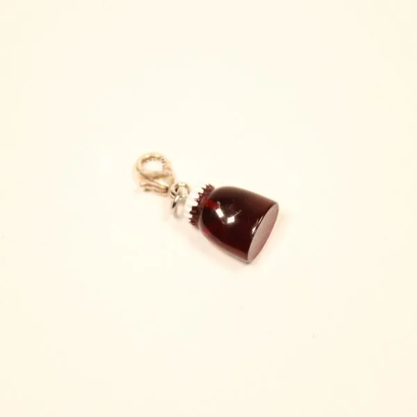 Charms Anhänger mini Nutella Glas braun - charms anhaenger nutella glas braun versilbert