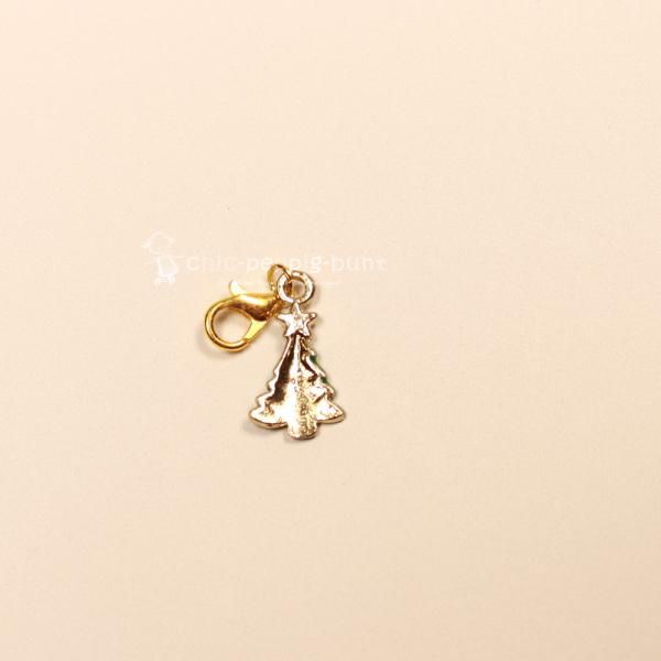 Charmsanhänger Weihnachten mini Baum grün