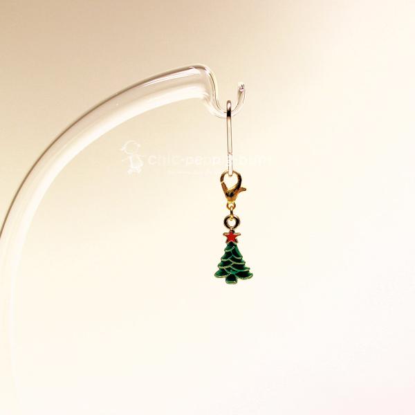Charmsanhänger Weihnachten mini Baum grün