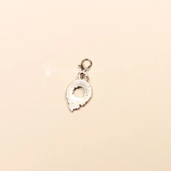 Charmsanhänger Weihnachten Kranz grün versilbert - charms anhaenger weihnachten Kranz gruen versilbert