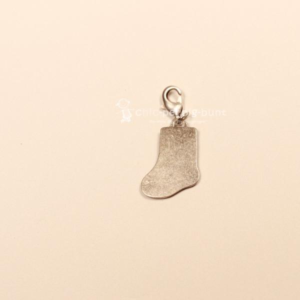 Charmsanhänger Weihnachten Nikolausstrumpf creme