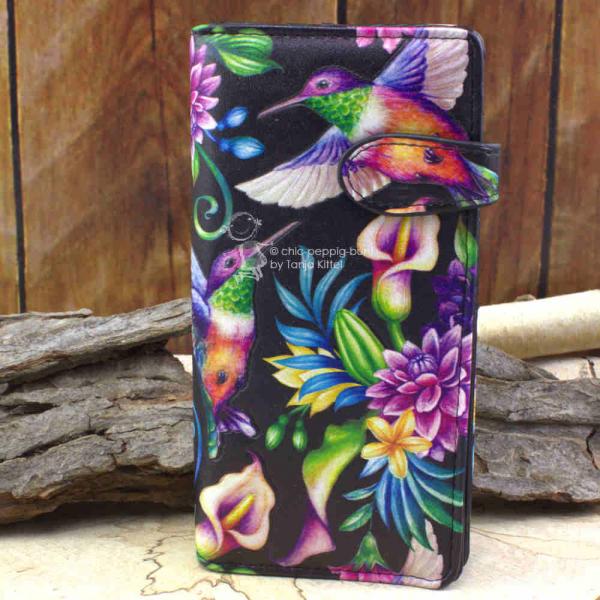 Geldbeutel gross bunter Kolibri Geldbeutel gross bunter Kolibri