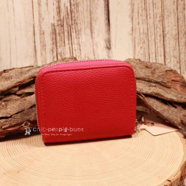 Kindergeldbeutel pinkes Kunstleder Trixie Dackel