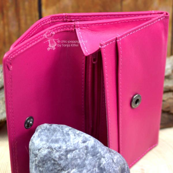 Leder Geldbeutel in pink Leder Geldbeutel in pink