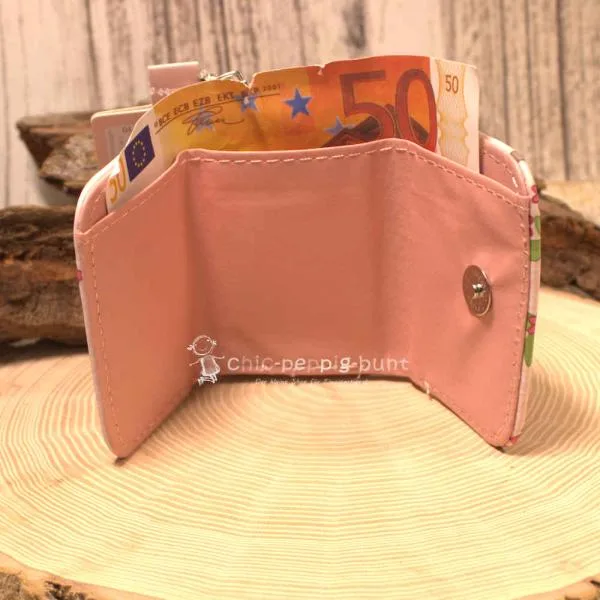Geldbeutel mini - abwaschbar - Eulen Pärchen Motiv