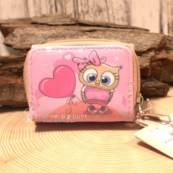 Geldbeutel mini mit Motiv Eule