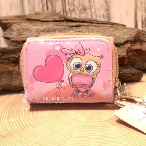 Geldbeutel mini mit Motiv Eule