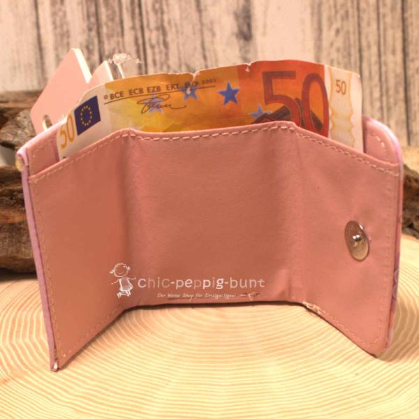Geldbeutel mini - abwaschbar - Eulen Pärchen Motiv
