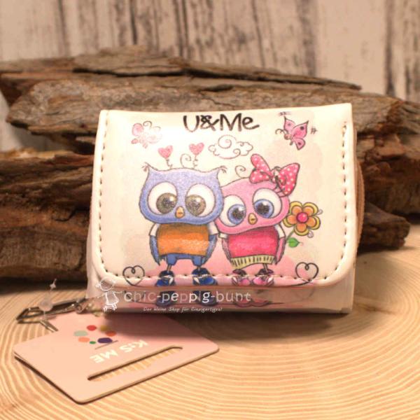 Geldbeutel mit Eulen Motiv