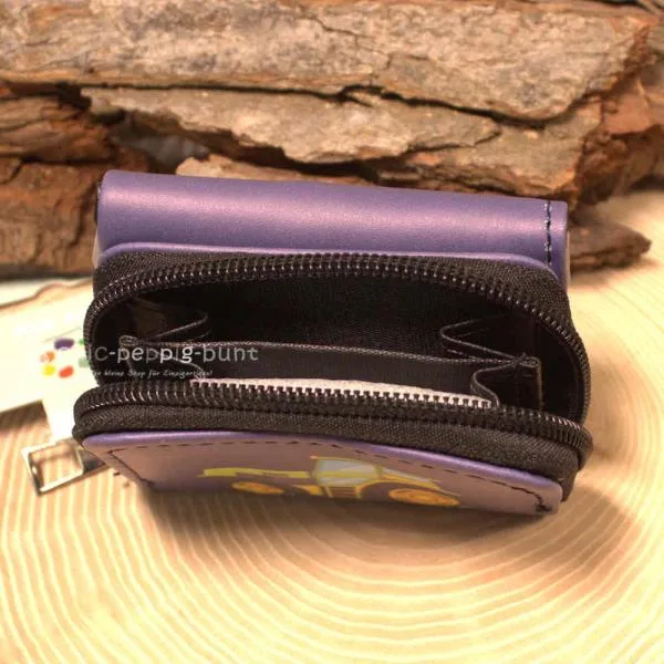 Geldbeutel mini abwaschbar lila