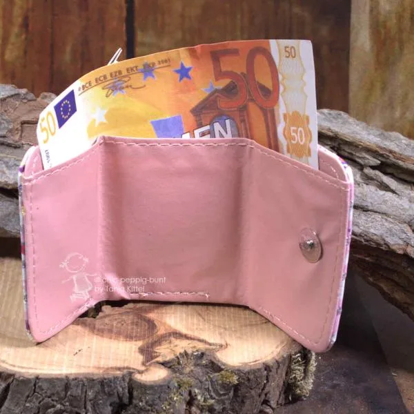 Geldbeutel mini - abwaschbar  in rosa