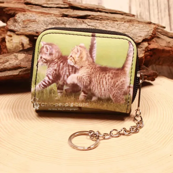 Geldbeutel mit  Katze Motiv