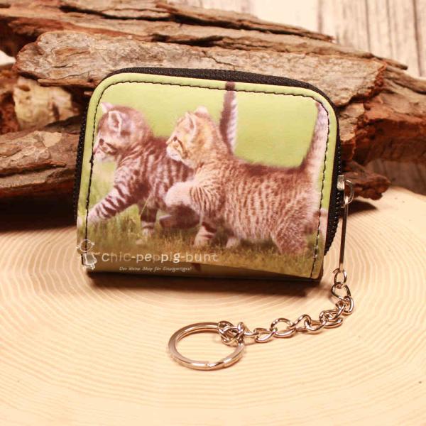 Geldbeutel mit  Katze Motiv