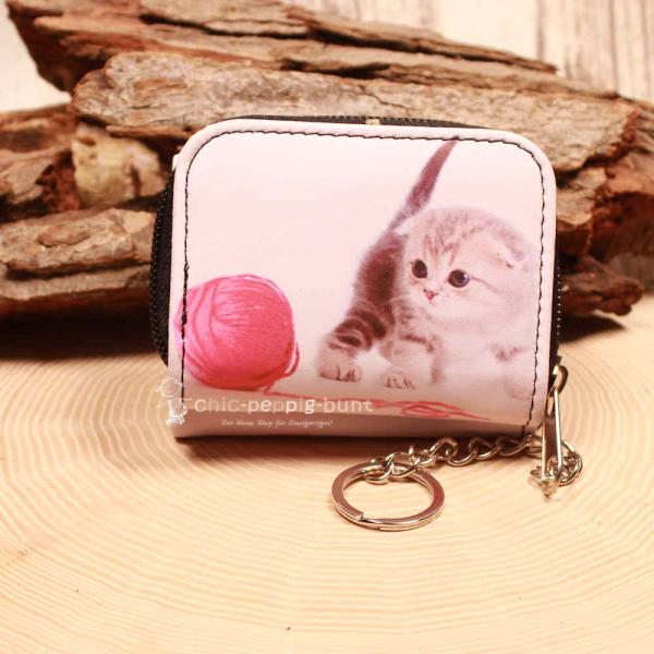 Geldbeutel mit  Katze Motiv