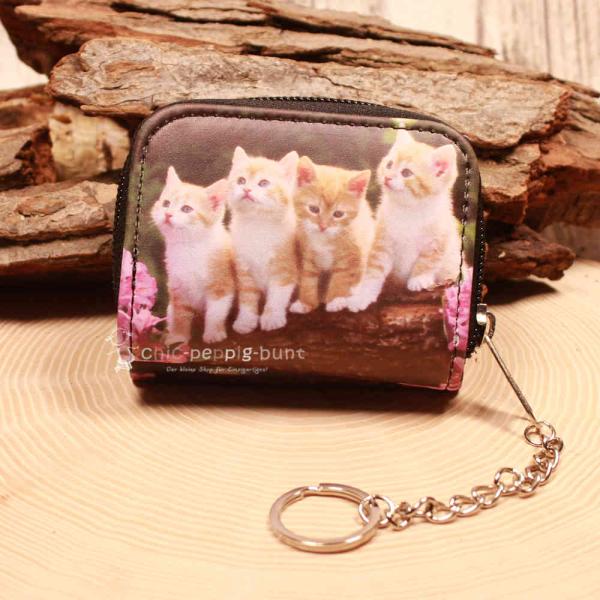 Geldbeutel mit  Katze Motiv