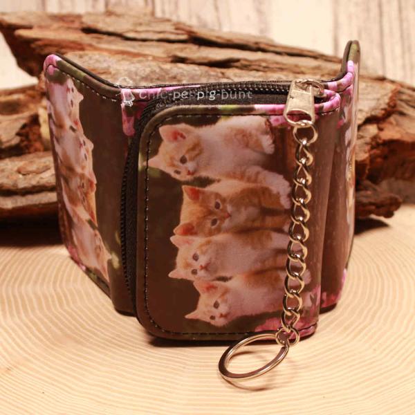 Geldbeutel mit Katzen Foto Motiv