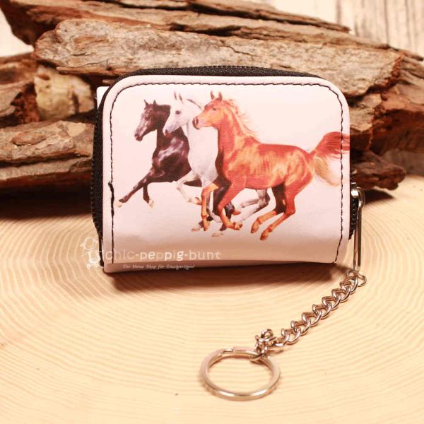 Geldbeutel mit Pferde Motiv