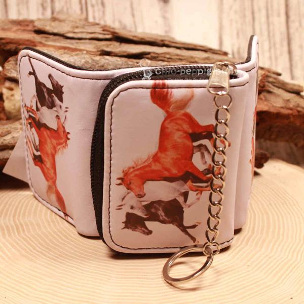 Geldbeutel mit Pferde Foto Motiv