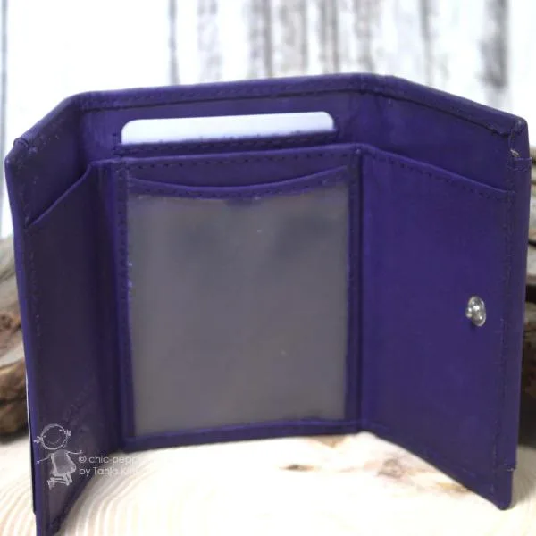 Geldbeutel mini mit Blumen Motiv