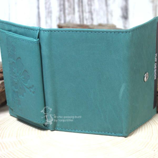 Geldbeutel mini mit Blumen Motiv