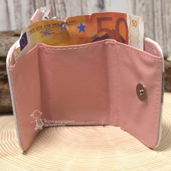 Geldbeutel mini - abwaschbar - Happy Hippo Motive