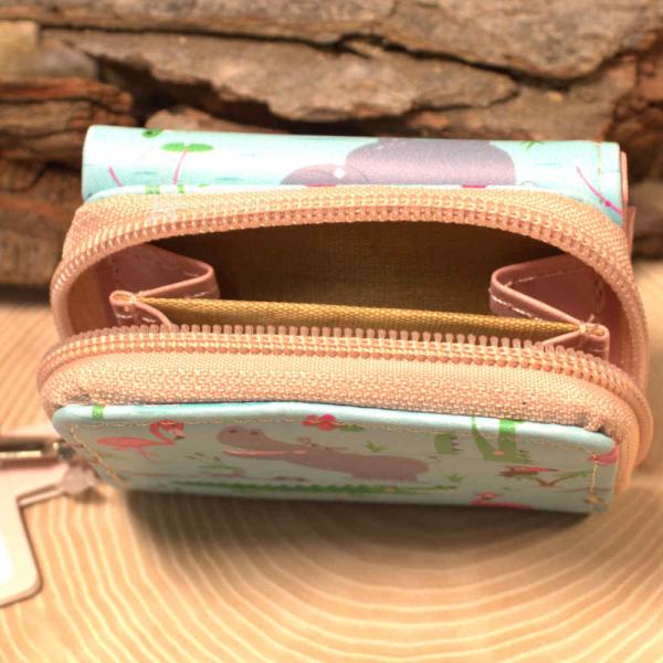 Geldbeutel mini mit Krokodilen Motiv