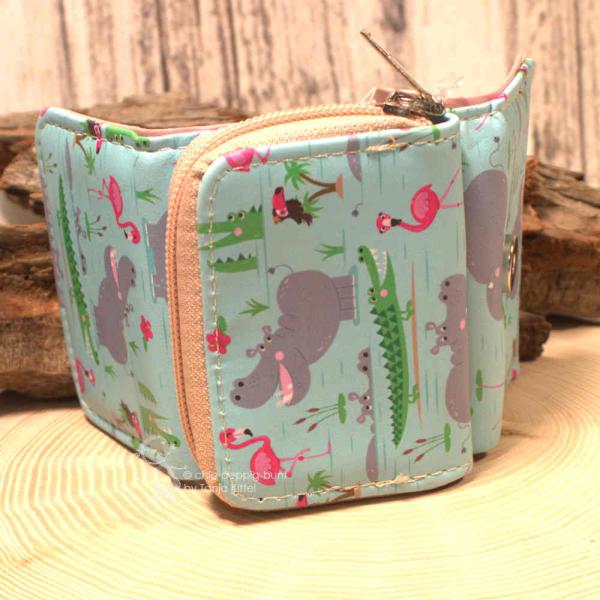 Geldbeutel mini - abwaschbar - Flamingo Motive