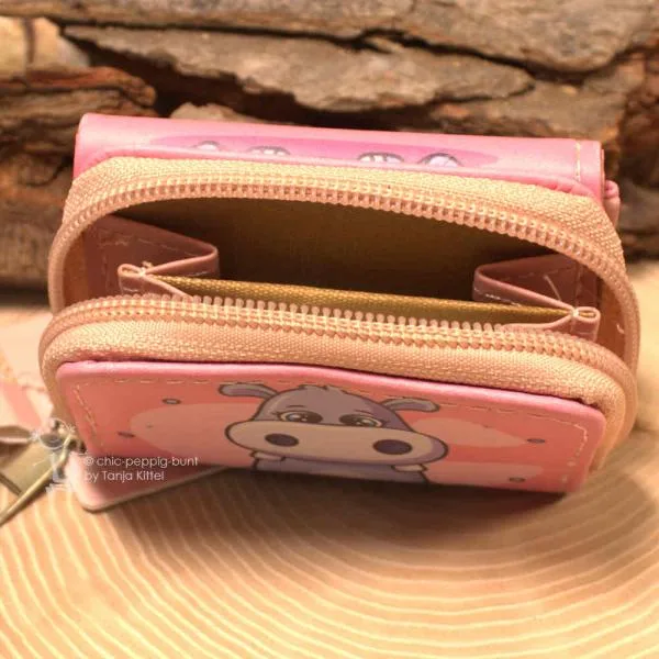 Geldbeutel mini abwaschbar rosa