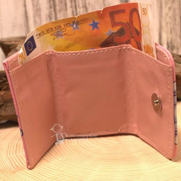 Geldbeutel mini - abwaschbar - Happy Hippo Motive
