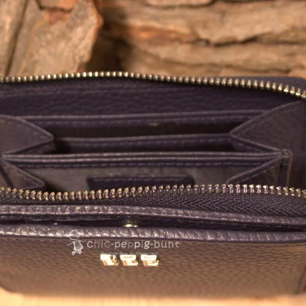 Leder Geldbeutel in schwarz