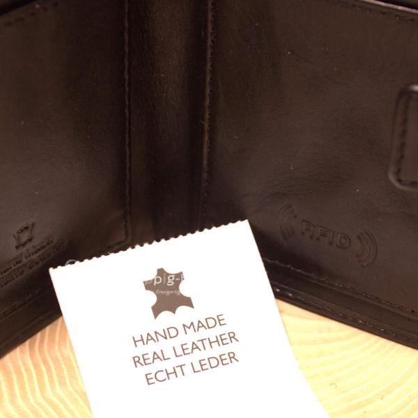 Geldbörse Leder schwarz