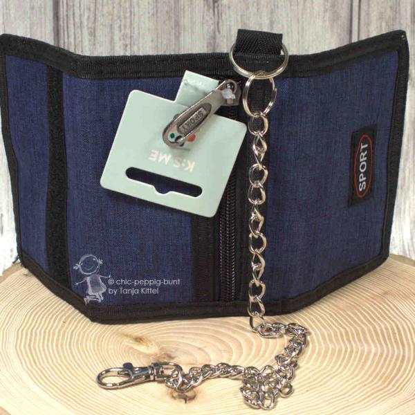 Portemonnaie unisex in blau