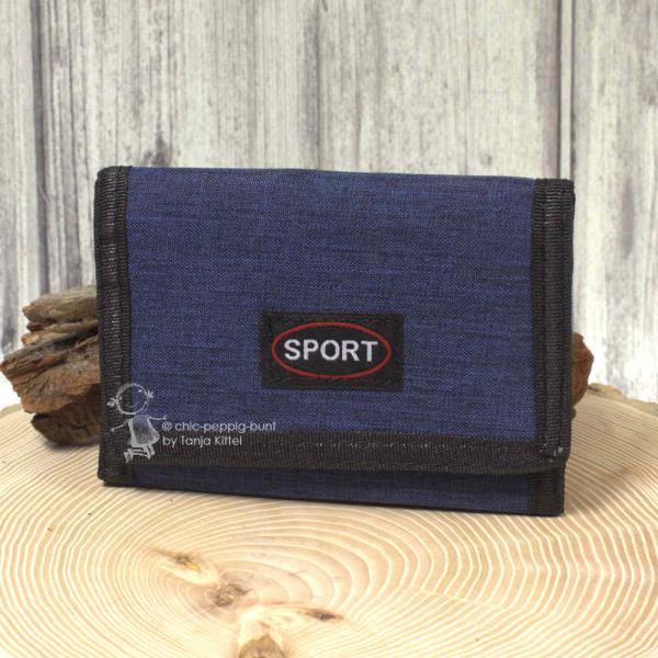 Geldbeutel nylon blau