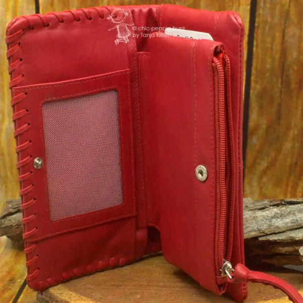 grosser roter Geldbeutel